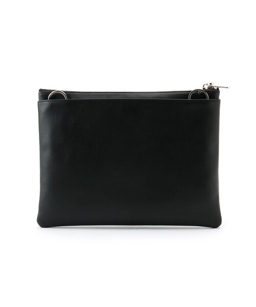 tk.TAKEO KIKUCHI（ティーケータケオキクチ）の「イタリアンレザーサコッシュ（ショルダーバッグ・メンズ・ブラック/ダークブラウン/ライトブルー・00）」の4枚目の写真