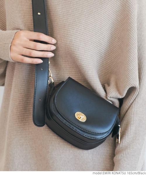 coca（coca）（コカ）の「コンパクトショルダーバッグ（ショルダーバッグ・レディース・ブラック/ベージュ・ONE SIZE）」の11枚目の写真