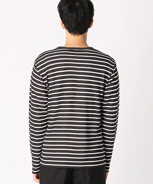 COMME CA ISM（コムサイズム）の「【セットアイテム】ボーダーワッフルカットソー × 無地Tシャツ（Tシャツ/カットソー・メンズ・ネイビー/ブラウン/カーキ・MEDIUM/LARGE）」の12枚目の写真