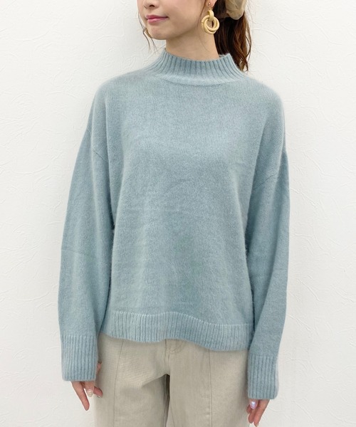 archives(アルシーヴ)の「ハイネックボリューム袖プルオーバー(ニット/セーター・レディース・グレー/ベージュ/グリーン/ブルー/モカ・MEDIUM)」の21枚目の写真