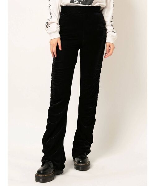 jouetie（ジュエティ）の「ベロアギャザーパンツ（その他パンツ・レディース・ブラック/ラベンダー/ブラウン・MEDIUM）」の13枚目の写真