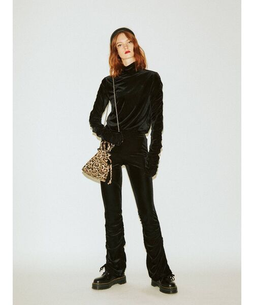 jouetie（ジュエティ）の「ベロアギャザーパンツ（その他パンツ・レディース・ブラック/ラベンダー/ブラウン・MEDIUM）」の18枚目の写真