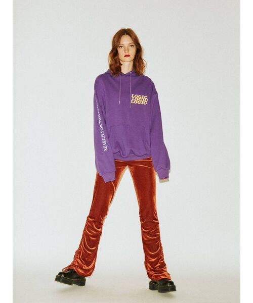 jouetie（ジュエティ）の「ベロアギャザーパンツ（その他パンツ・レディース・ブラック/ラベンダー/ブラウン・MEDIUM）」の8枚目の写真