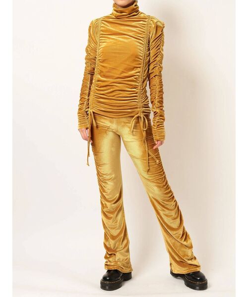 jouetie（ジュエティ）の「ベロアギャザーパンツ（その他パンツ・レディース・ブラック/ラベンダー/ブラウン・MEDIUM）」の11枚目の写真