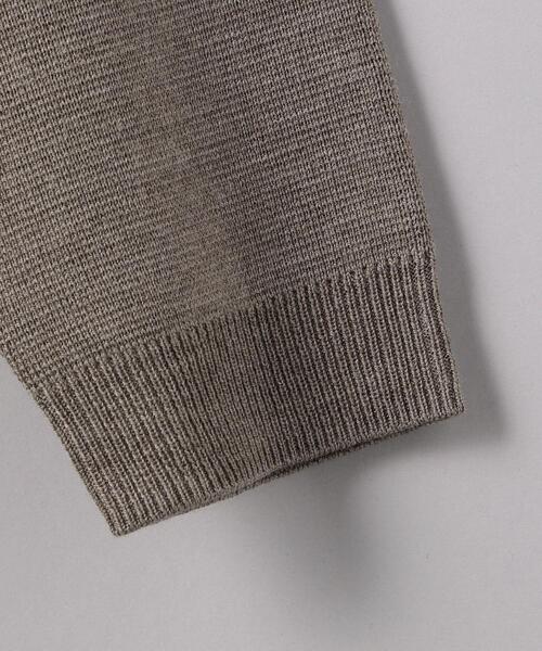 EN ROUTE（アンルート）の「＜EN ROUTE（アンルート）＞ウールミラノリブ ロングスリット クルーネックニット（ニット/セーター・メンズ・ダークグレー/モカ・1/2/3）」の9枚目の写真