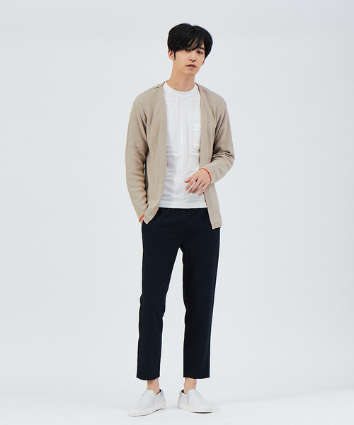 ABAHOUSE(アバハウス)の「クロスジャガード 長袖 Tシャツ(Tシャツ/カットソー・メンズ・ホワイト/チャコールグレー/ネイビー・44/46/48)」の19枚目の写真