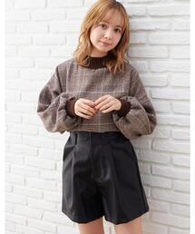 INGNI | フェイクレザーキュロットパンツ(その他パンツ)