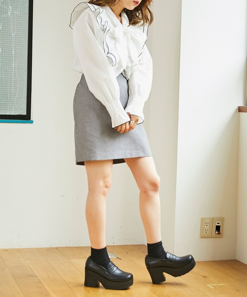 WEGO（ウィゴー）の「WEGO/リボンタイフリルブラウス（シャツ/ブラウス・レディース・ホワイト・FREE）」の14枚目の写真