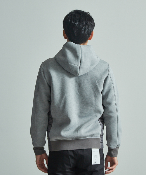 ABAHOUSE GRAY(アバハウスグレイ)の「【展開店舗限定】ダブルフェイス ツイル柄フードブルゾン(ブルゾン・メンズ・ライトグレー/ネイビー・46/48/50)」の5枚目の写真