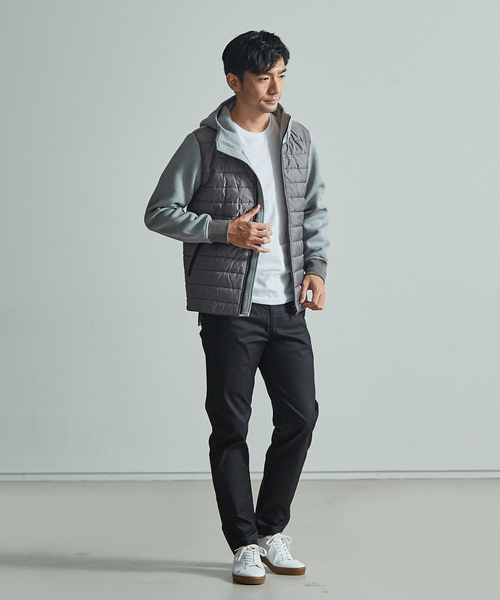 ABAHOUSE GRAY(アバハウスグレイ)の「【展開店舗限定】ダブルフェイス ツイル柄フードブルゾン(ブルゾン・メンズ・ライトグレー/ネイビー・46/48/50)」の13枚目の写真