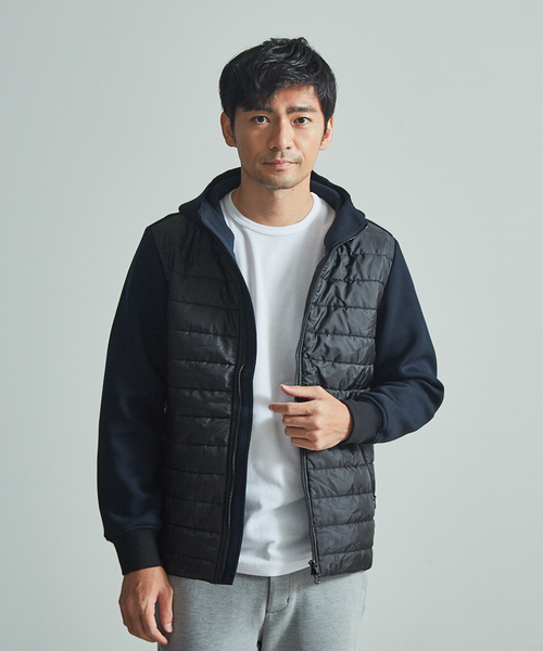 ABAHOUSE GRAY(アバハウスグレイ)の「【展開店舗限定】ダブルフェイス ツイル柄フードブルゾン(ブルゾン・メンズ・ライトグレー/ネイビー・46/48/50)」の17枚目の写真