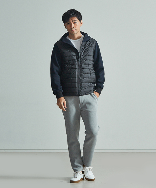 ABAHOUSE GRAY(アバハウスグレイ)の「【展開店舗限定】ダブルフェイス ツイル柄フードブルゾン(ブルゾン・メンズ・ライトグレー/ネイビー・46/48/50)」の18枚目の写真