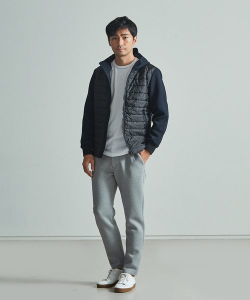 ABAHOUSE GRAY(アバハウスグレイ)の「【展開店舗限定】ダブルフェイス ツイル柄フードブルゾン(ブルゾン・メンズ・ライトグレー/ネイビー・46/48/50)」の19枚目の写真