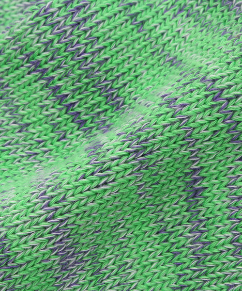 チャイハネ（チャイハネ）の「【チャイハネ】ポイントボーダーミドルソックス24cm（ソックス/靴下・レディース・イエロー/パープル/ブラウン・FREE）」の7枚目の写真