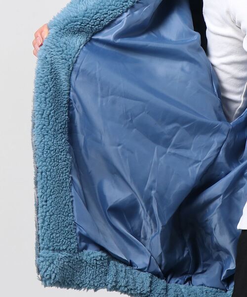 DING（ディング）の「DING/フードボアブルゾン（ブルゾン・レディース・ベージュ/ブルー・FREE）」の14枚目の写真