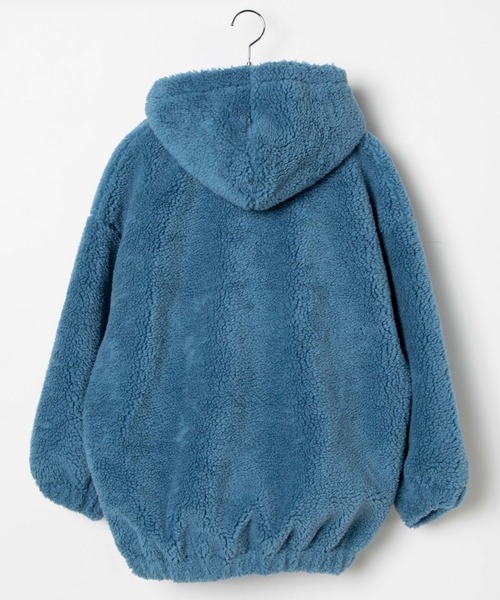 DING（ディング）の「DING/フードボアブルゾン（ブルゾン・レディース・ベージュ/ブルー・FREE）」の13枚目の写真