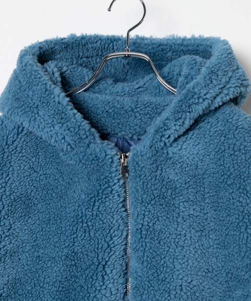 DING（ディング）の「DING/フードボアブルゾン（ブルゾン・レディース・ベージュ/ブルー・FREE）」の9枚目の写真