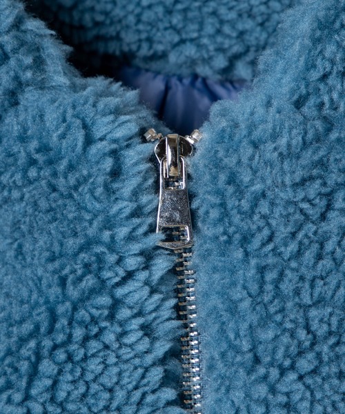 DING（ディング）の「DING/フードボアブルゾン（ブルゾン・レディース・ベージュ/ブルー・FREE）」の10枚目の写真