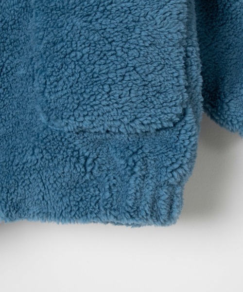 DING（ディング）の「DING/フードボアブルゾン（ブルゾン・レディース・ベージュ/ブルー・FREE）」の4枚目の写真