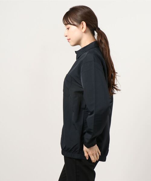 Onitsuka Tiger ブラック シャツコート 美品 オニツカタイガー onitsuka Tiger シャツ 黒 ブラック M