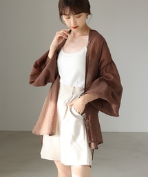 【WEB限定】バンドカラーシアーシャツ
