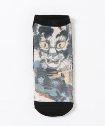 和極（ワゴミ）の「スニーカー丈和柄転写ソックス／メンズ 25-27cm／和極(WAGOMI)（ソックス/靴下）」
