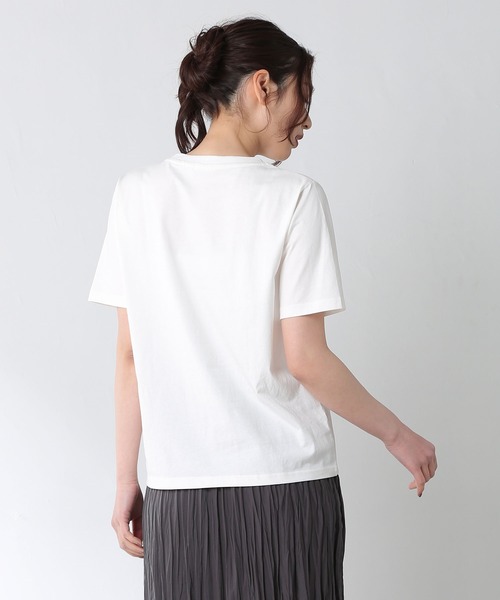 Honeys（ハニーズ）の「マリリンモンローＴシャツ（Tシャツ/カットソー・レディース・ホワイト×ブラック/ホワイト×ピンク/ホワイト系その他/ブラック×ピンク/ブラック系その他・M/S/L）」の22枚目の写真