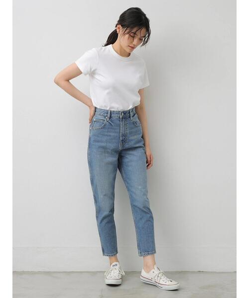 AMERICAN HOLIC（アメリカンホリック）の「マムデニム ＊〇（デニムパンツ・レディース・ライトインディゴブルー/ワンウォッシュ・M/L/S）」の4枚目の写真