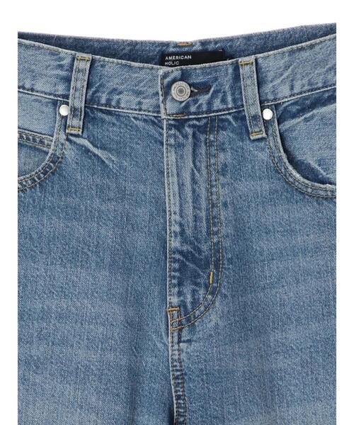 AMERICAN HOLIC（アメリカンホリック）の「マムデニム ＊〇（デニムパンツ・レディース・ライトインディゴブルー/ワンウォッシュ・M/L/S）」の5枚目の写真
