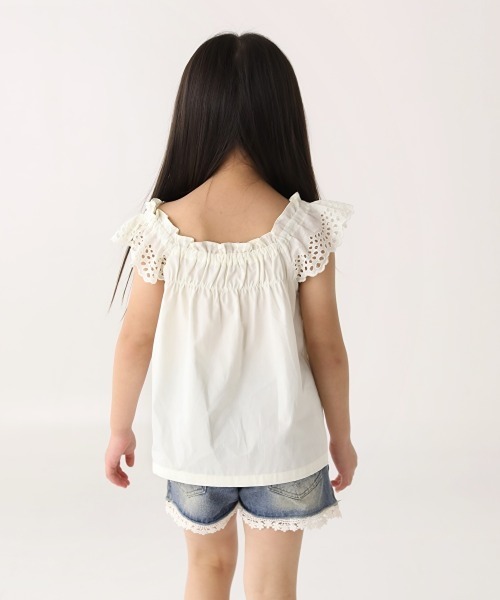 Rora(ローラ)の「アミカ トップス(2color)(Tシャツ/カットソー・キッズ・ホワイト/ブラック・140/130/120/110/100/150)」の3枚目の写真