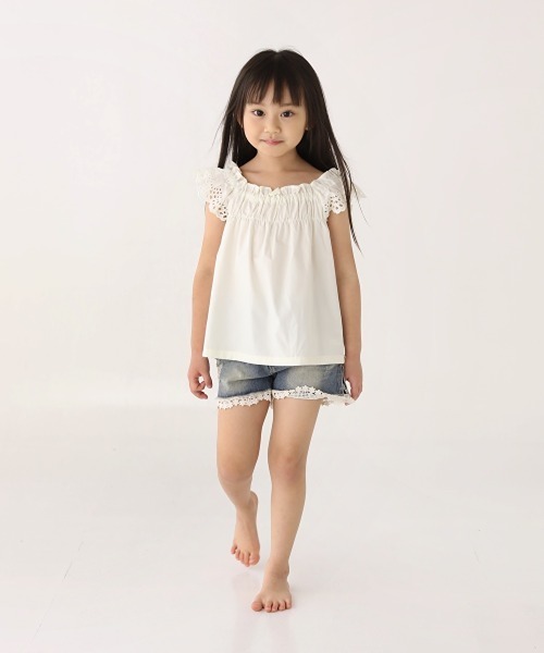 Rora(ローラ)の「アミカ トップス(2color)(Tシャツ/カットソー・キッズ・ホワイト/ブラック・140/130/120/110/100/150)」の14枚目の写真