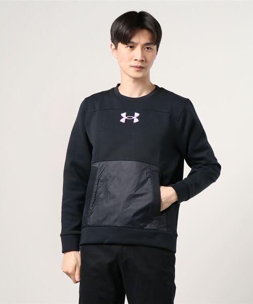 UNDER ARMOUR（アンダーアーマー）の「UAスポーツスタイル アポロ クルー（トレーニング/UNISEX/ユニセックス）（スウェット・メンズ・ブラック×パープル・XL/MD/XXL/LG/3XL/SM）」の11枚目の写真