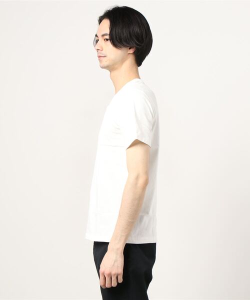 Ahe'hee（アヘヘ）の「Ahe'hee(アヘヘ) ＥＶＥＲＹＤＡＹ ＷＥＡＲ 　VネックＴシャツ（Tシャツ/カットソー・メンズ・ホワイト/ネイビー・SMALL/MEDIUM/LARGE/X-LARGE）」の4枚目の写真