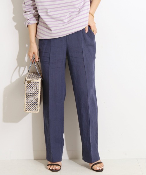 セール】IENA LA BOUCLE 麻シーチング イージースラックス