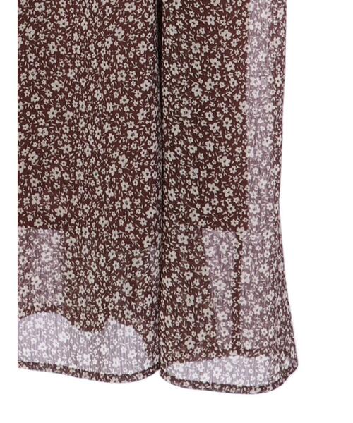 earth music&ecology（アースミュージックアンドエコロジー）の「シフォンキャミワンピース ＊（ワンピース・レディース・ブラウン/アイボリー/ライトブラウン・FREE）」の11枚目の写真