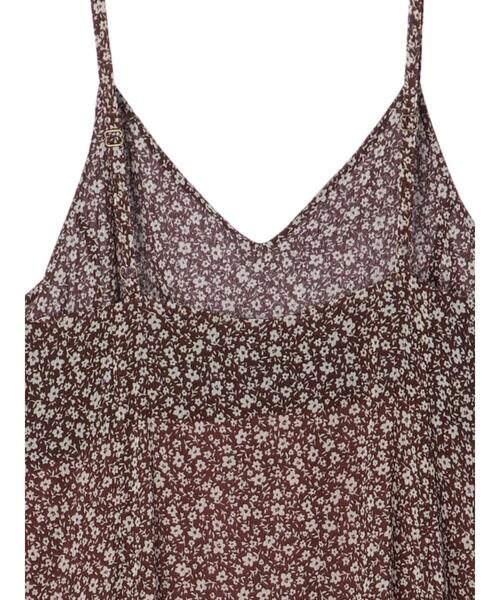 earth music&ecology（アースミュージックアンドエコロジー）の「シフォンキャミワンピース ＊（ワンピース・レディース・ブラウン/アイボリー/ライトブラウン・FREE）」の12枚目の写真