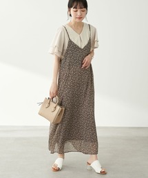 earth music&ecology | シフォンキャミワンピース ＊(ワンピース)