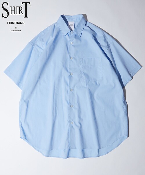 Firsthand（ファーストハンド）の「SHIRT Firsthand by 5525GALLERY/シャツファーストハンド5525ギャラリー ショートスリーブレギュラーカラーシャツ（シャツ/ブラウス・メンズ・ブルー/ブラック/グレー/ホワイト/サックスブルー・M/L）」の7枚目の写真