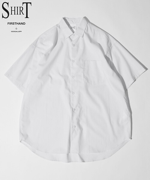 Firsthand（ファーストハンド）の「SHIRT Firsthand by 5525GALLERY/シャツファーストハンド5525ギャラリー ショートスリーブレギュラーカラーシャツ（シャツ/ブラウス・メンズ・ブルー/ブラック/グレー/ホワイト/サックスブルー・M/L）」の10枚目の写真