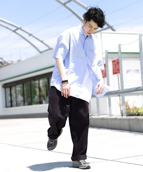 Firsthand（ファーストハンド）の「SHIRT Firsthand by 5525GALLERY/シャツファーストハンド5525ギャラリー ショートスリーブレギュラーカラーシャツ（シャツ/ブラウス・メンズ・ブルー/ブラック/グレー/ホワイト/サックスブルー・M/L）」の19枚目の写真