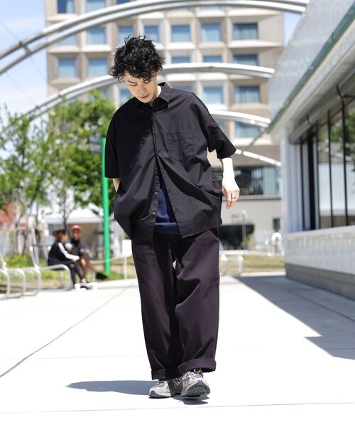 Firsthand（ファーストハンド）の「SHIRT Firsthand by 5525GALLERY/シャツファーストハンド5525ギャラリー ショートスリーブレギュラーカラーシャツ（シャツ/ブラウス・メンズ・ブルー/ブラック/グレー/ホワイト/サックスブルー・M/L）」の20枚目の写真