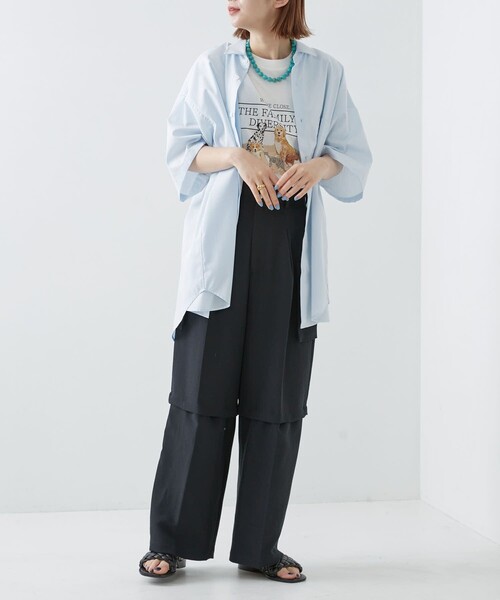 Firsthand（ファーストハンド）の「SHIRT Firsthand by 5525GALLERY/シャツファーストハンド5525ギャラリー ショートスリーブレギュラーカラーシャツ（シャツ/ブラウス・メンズ・ブルー/ブラック/グレー/ホワイト/サックスブルー・M/L）」の21枚目の写真