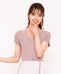 WILLSELECTION | バッククロスランダムリブニットプルオーバー(ニット/セーター)