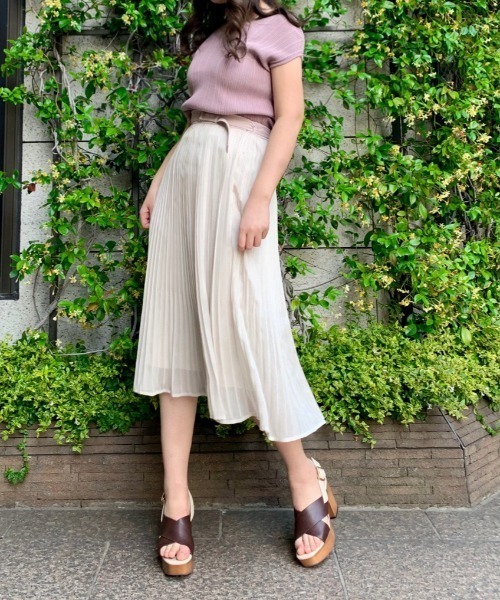 WILLSELECTION（ウィルセレクション）の「バッククロスランダムリブニットプルオーバー（ニット/セーター・レディース・ラベンダー/ミント・MEDIUM）」の4枚目の写真