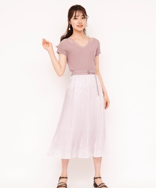 WILLSELECTION（ウィルセレクション）の「バッククロスランダムリブニットプルオーバー（ニット/セーター・レディース・ラベンダー/ミント・MEDIUM）」の22枚目の写真