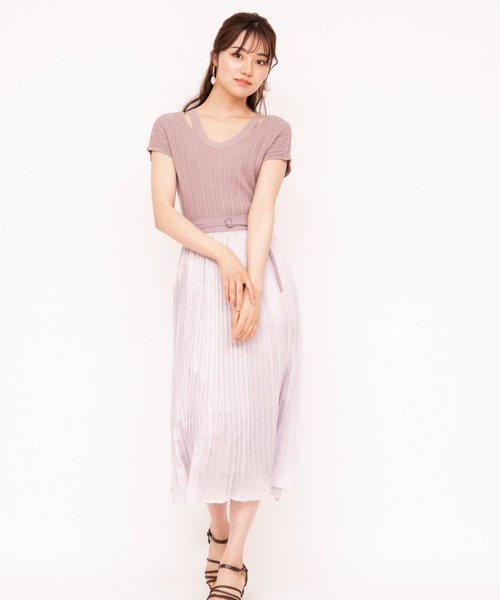 WILLSELECTION（ウィルセレクション）の「バッククロスランダムリブニットプルオーバー（ニット/セーター・レディース・ラベンダー/ミント・MEDIUM）」の7枚目の写真