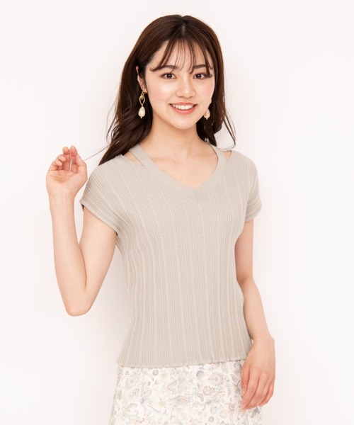 WILLSELECTION（ウィルセレクション）の「バッククロスランダムリブニットプルオーバー（ニット/セーター・レディース・ラベンダー/ミント・MEDIUM）」の8枚目の写真