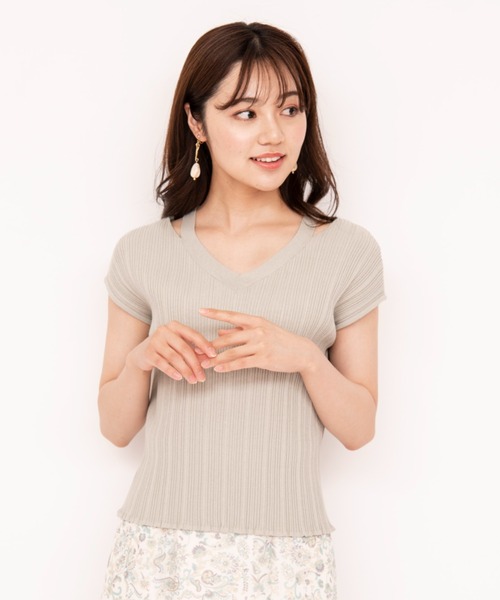 WILLSELECTION（ウィルセレクション）の「バッククロスランダムリブニットプルオーバー（ニット/セーター・レディース・ラベンダー/ミント・MEDIUM）」の9枚目の写真