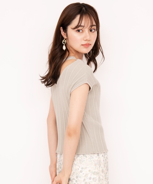 WILLSELECTION（ウィルセレクション）の「バッククロスランダムリブニットプルオーバー（ニット/セーター・レディース・ラベンダー/ミント・MEDIUM）」の10枚目の写真