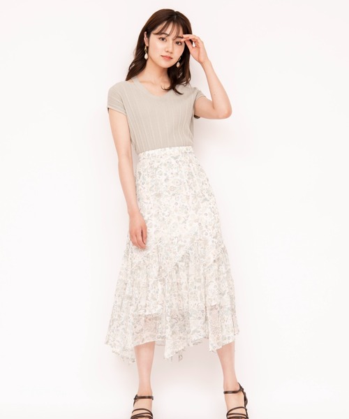 WILLSELECTION（ウィルセレクション）の「バッククロスランダムリブニットプルオーバー（ニット/セーター・レディース・ラベンダー/ミント・MEDIUM）」の13枚目の写真